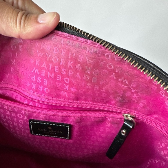 KATE SPADE NEW YORK Wellesley Leather Satchel Purse Crossbody/Black~Orig.$335! - Picture 8 of 17